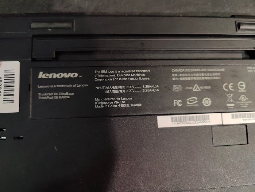 Док-станция Lenovo ThinkPad X6 UltraBase 42W4635 № 252401103 - фото фото фото 2