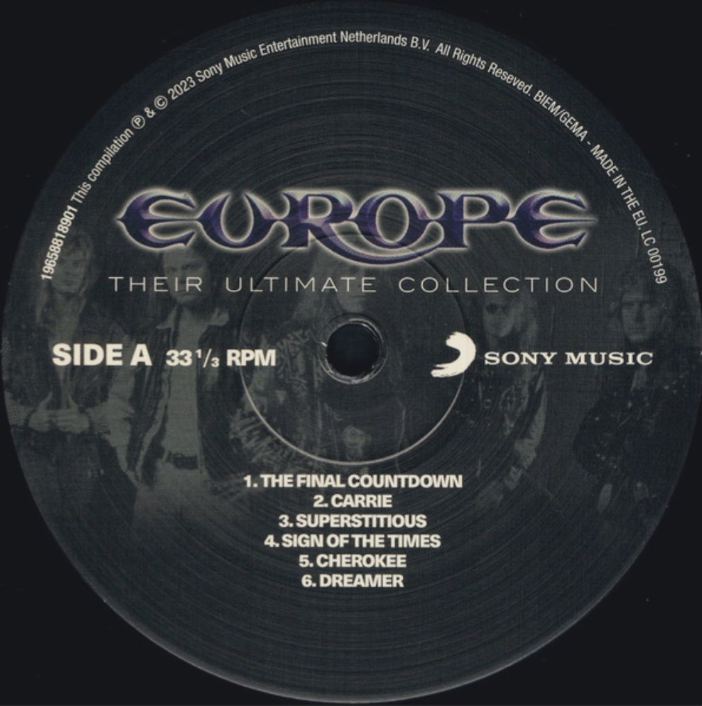 Europe - Their Ultimate Collection - 1983-2015.  (LP). 12. Vinyl. Пластинка. S/S. - фото фото фото 2