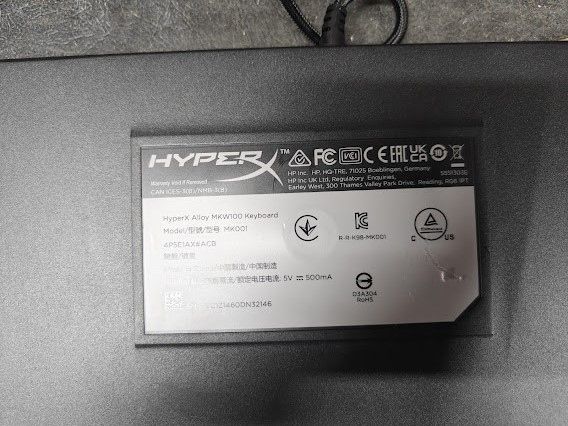 Игровая клавиатура с подсветкой RGB HyperX Alloy MKW100 USB № 26300725 - фото фото фото 2
