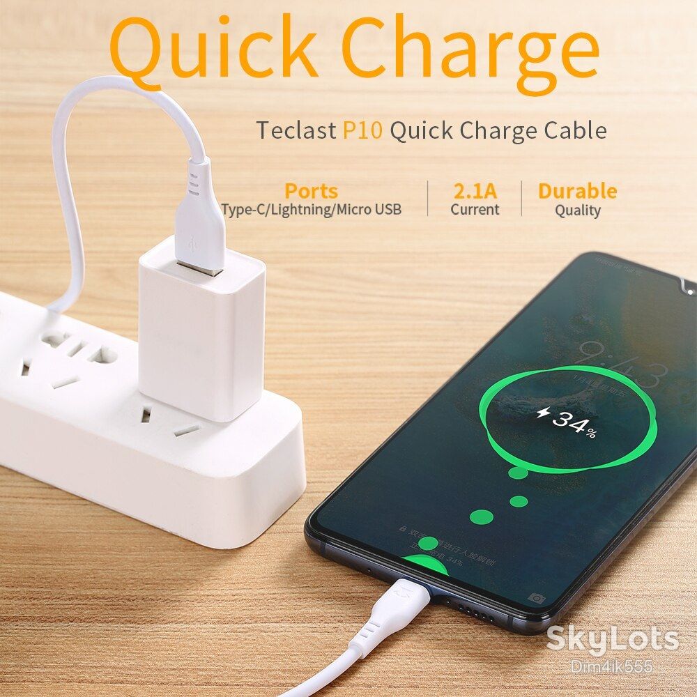 Кабель Teclast TL-10 USB - microUSB 2.1A 1м - фото фото фото 4