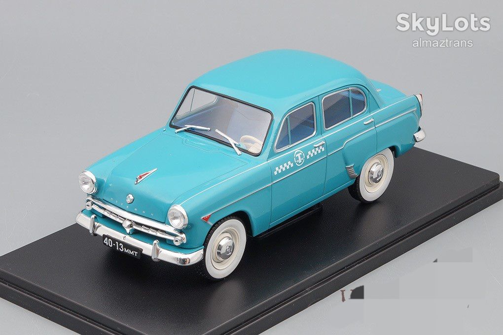 Москвич 407 такси    (1960) масштаб 1:24 - Легендарные советские автомобили №68 - фото фото фото 0