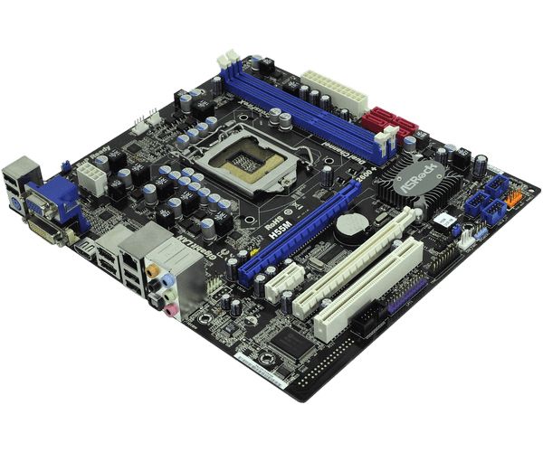 Мать 1156,  ASROCK H55M Intel H55 chipset - фото фото фото 1