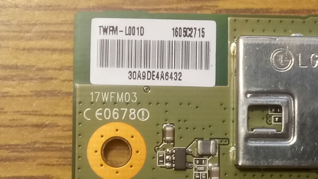 МОДУЛЬ  Wi-Fi LG 17WFM03 TWPM-L001D C TV TOSHIBA 43L5660 РАЗБОРКА - фото фото фото 1