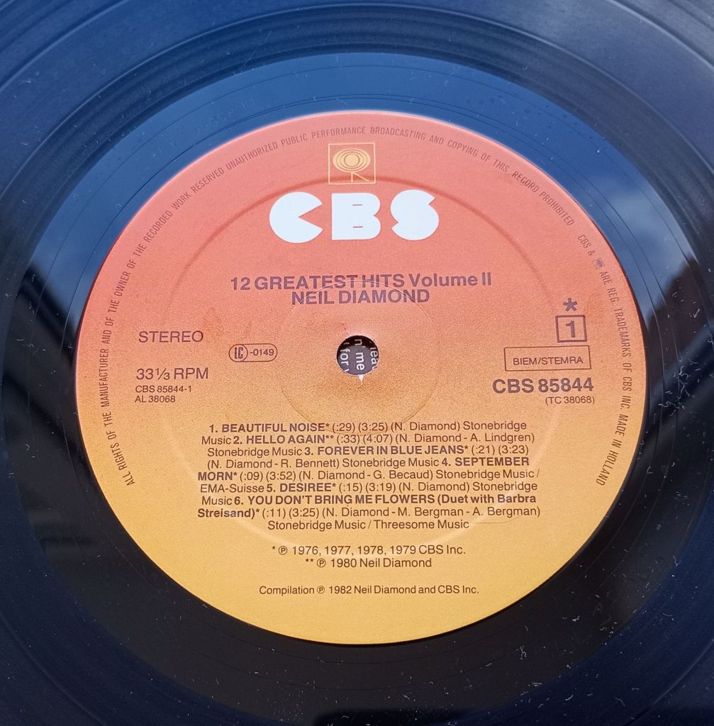 NEIL DIAMOND 12 Greatest Hits, Vol. II LP VG++/EX - фото фото фото 2
