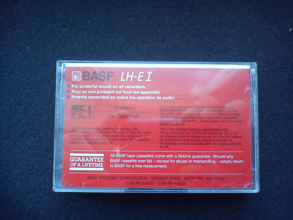 Аудиокассета BASF LH-EI 60 - фото фото фото 1
