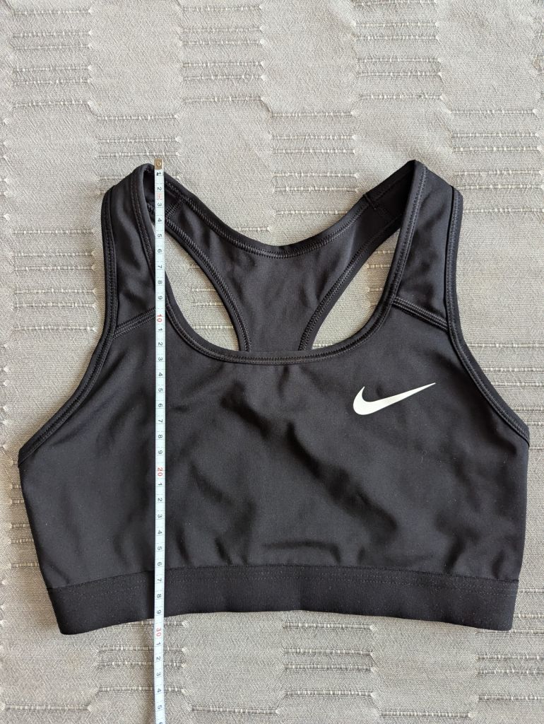 Компрессионный топ женский Nike Dri-FIT Swoosh black/white. S - фото фото фото 10