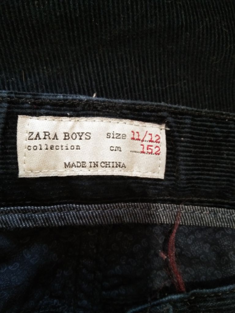 Штаны вельветовые Zara Boys 152 рост - фото фото фото 5