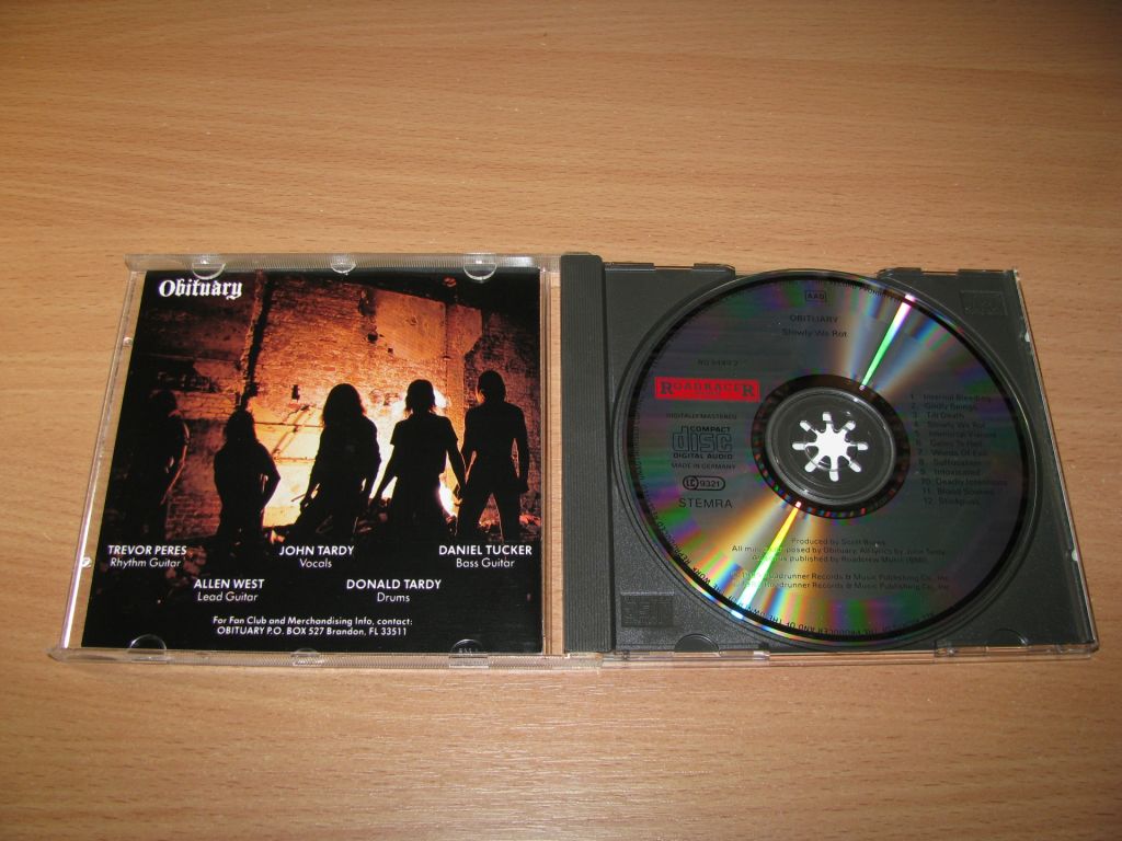 OBITUARY - Slowly We Rot      (1989 Roadrunner 1st press) NEAR MINT - фото фото фото 1