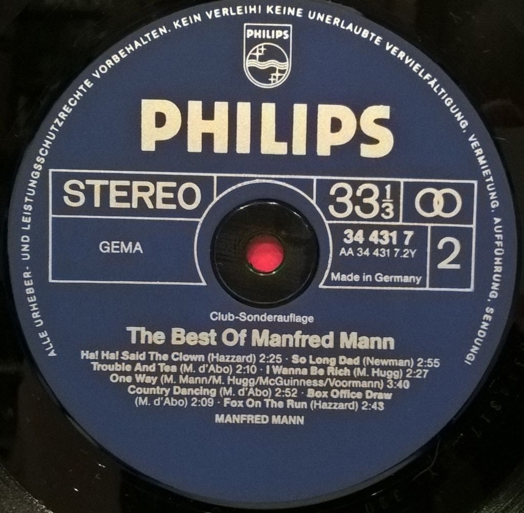 Manfred Mann - The Best Of - 1964-68.    (LP). 12. Vinyl. Пластинка. Germany - фото фото фото 3