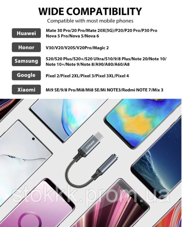 Адаптер для наушников NIMASO USB C на 3,5 мм - фото фото фото 3