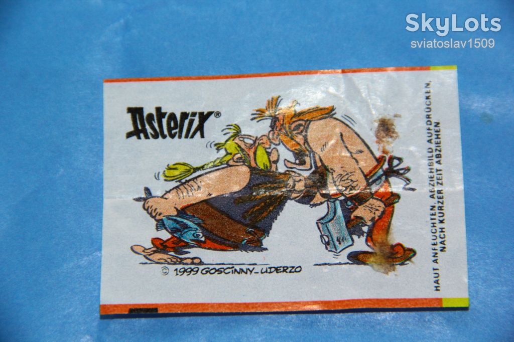 вкладыш от жевательной резинки ASTERIX Fleer - фото фото фото 1
