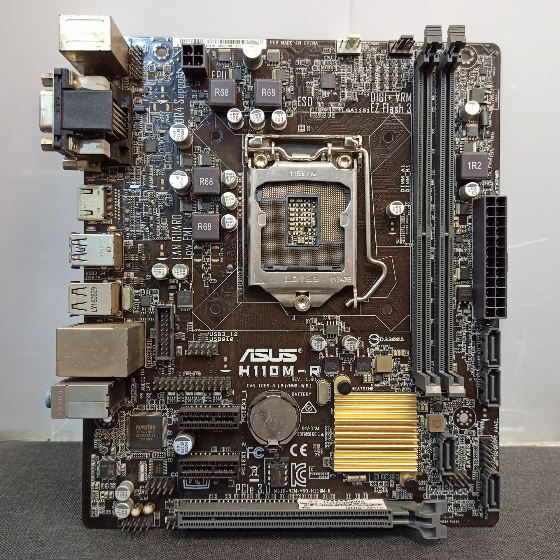 Б/В Материнська плата ASUS H110M-R Socket LGA1151MicroATX 2x DDR4 - фото фото фото 0