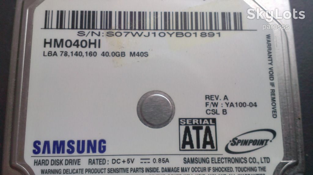 2316 - Жорсткий диск 40 Gb Samsung SATA - фото фото фото 1