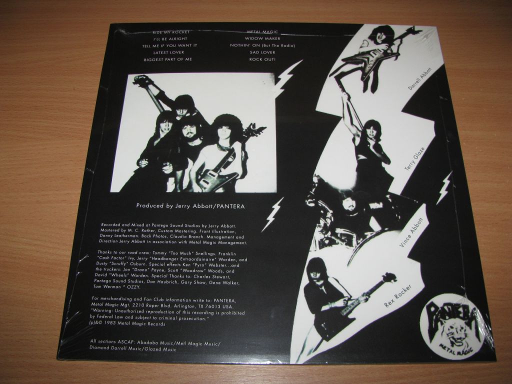 PANTERA - Metal Magic  (1983 USA) LP  вініл винил платівка - фото фото фото 1