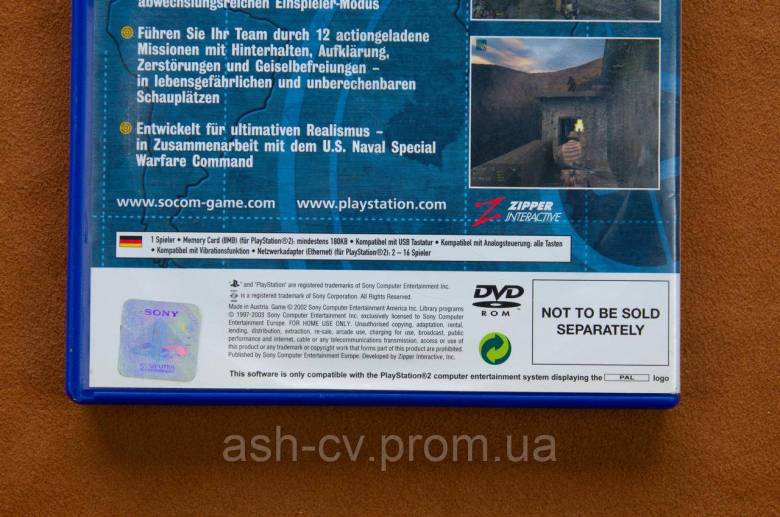 Диск для Playstation 2, гра SOCOM US Navy SEALs - фото фото фото 2