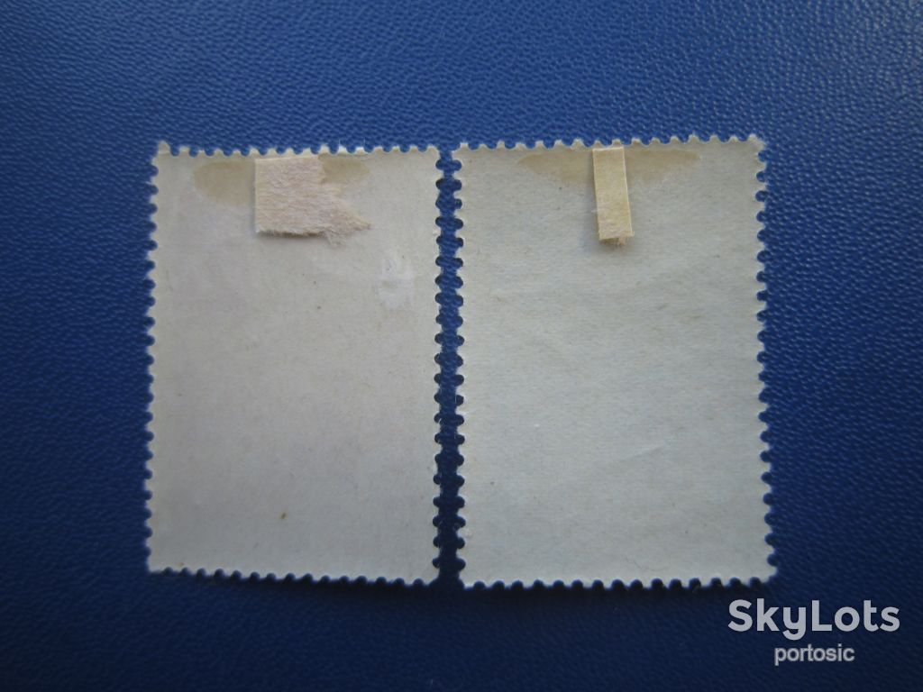 2 марки повна серія Албанія 1949 Албано-Радянська дружба КЦ 5 $ - фото фото фото 1
