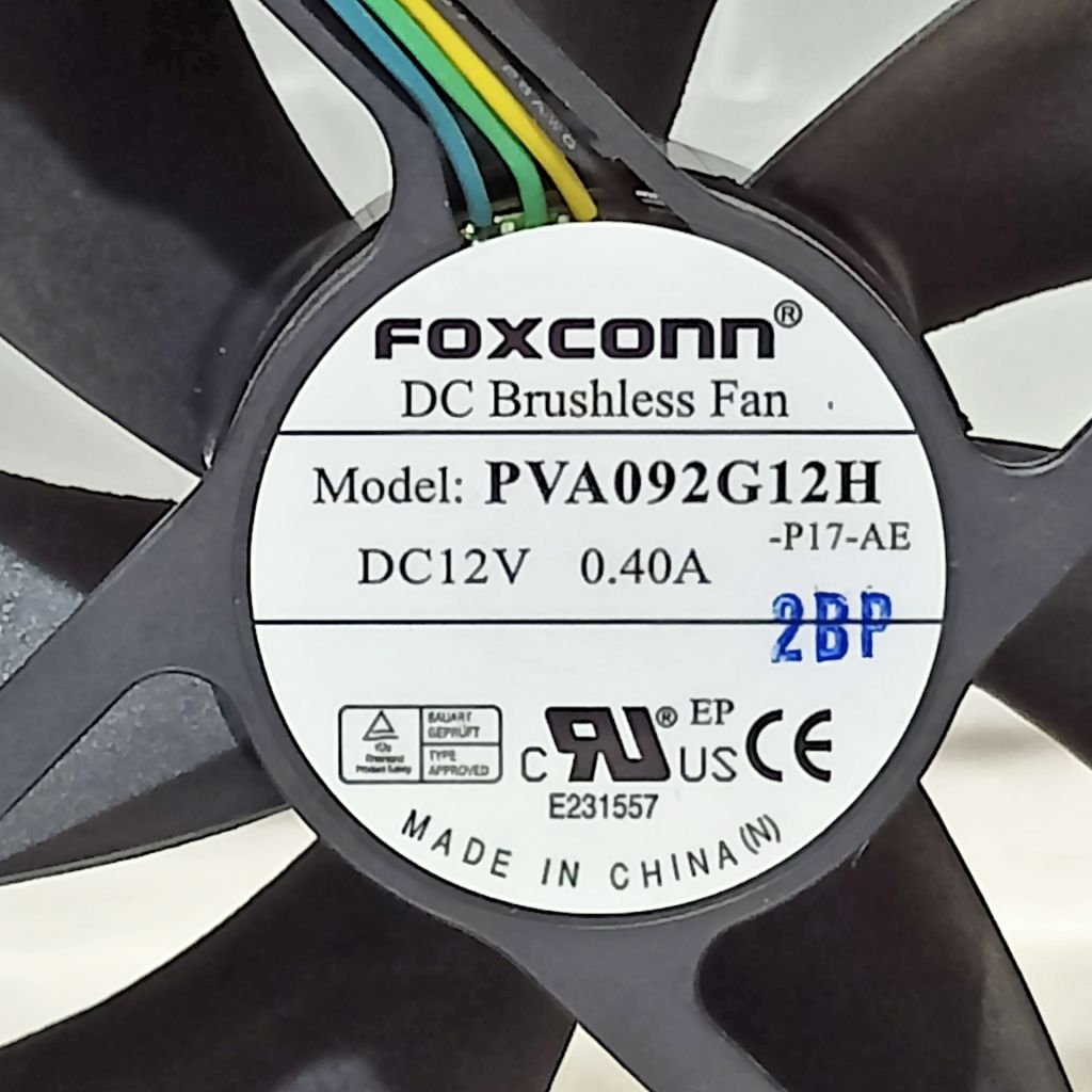Б/В Вентилятор Foxconn 92х92х25 / 12V, 0.40A / Model: PVA092G12H / 4pin код.HP8300 - фото фото фото 2