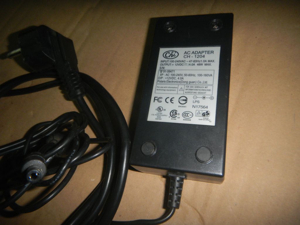 блок питания  Chi-AC-ADAPTER- для LCD-Monitor CH-1204 12в 4а - фото фото фото 1