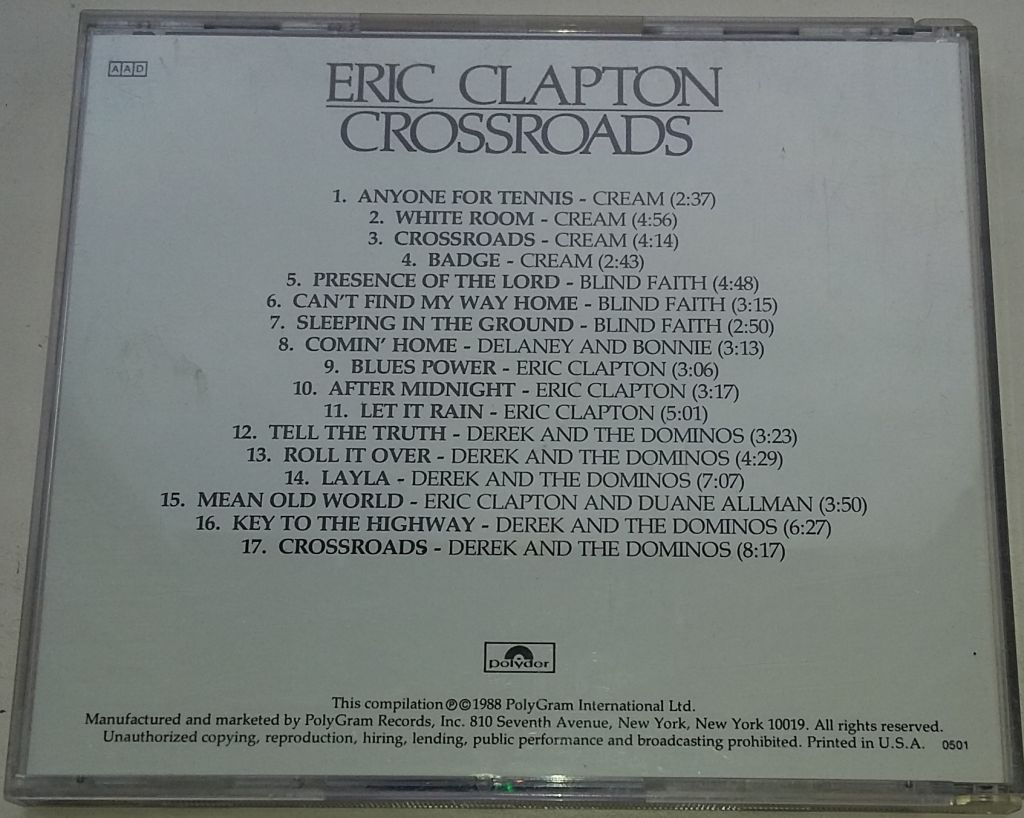 ERIC CLAPTON Crossroads - Disk 2   CD US - фото фото фото 2