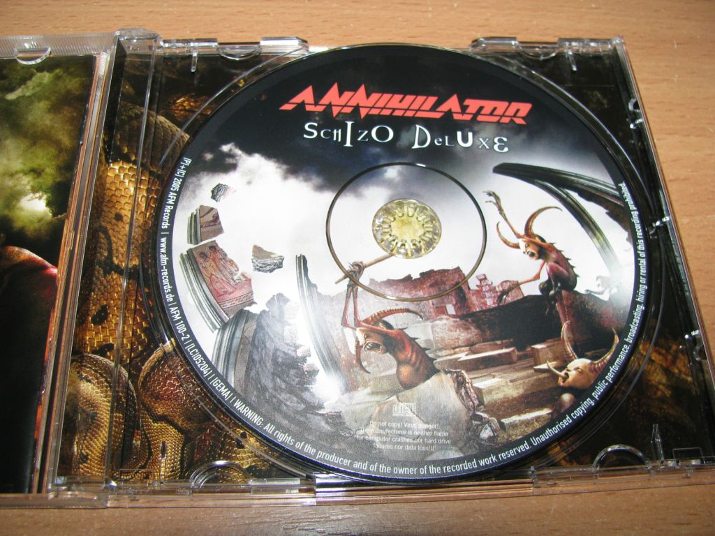 ANNIHILATOR - Schizo Deluxe  (2005 AFM Records 1st press) - фото фото фото 2