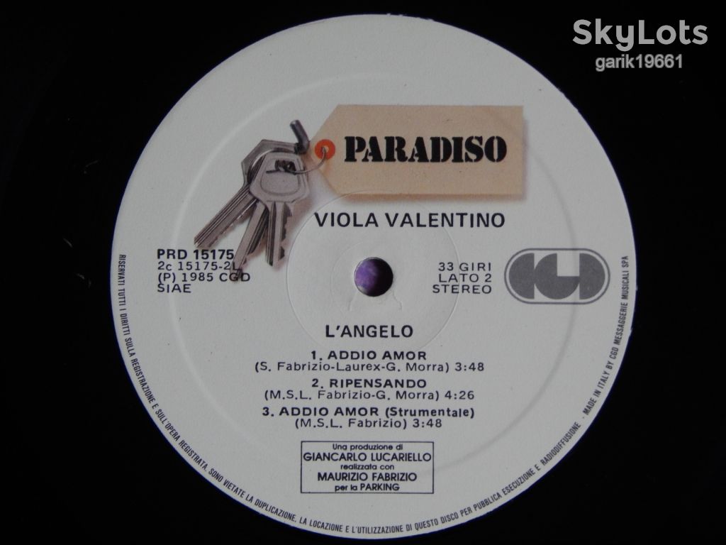 Viola Valentino ‎– L'Angelo  (CGD ‎– PRD 15175, Italy) insert EX+/NM- - фото фото фото 4