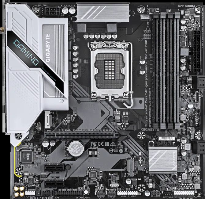 Мать 1700, Gigabyte B760M GAMING PLUS WIFI DDR4. Intel B760 - фото фото фото 1