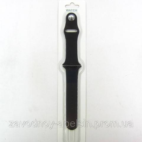 Ремешок Apple Watch silicone 42  44 черный - фото фото фото 1