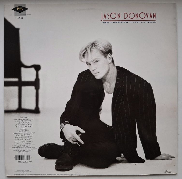 Jason Donovan - Between The Lines - 1990.  (LP). 12. Vinyl. Пластинка. Germany. - фото фото фото 1