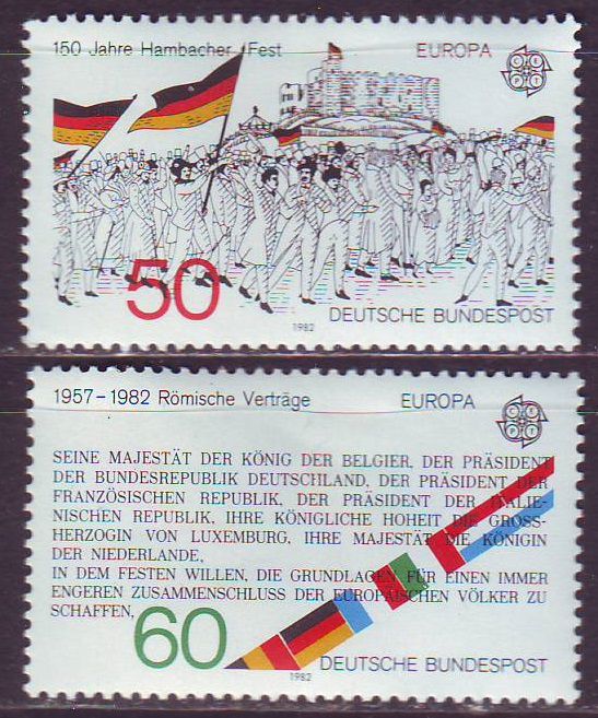 ФРГ 1982 Европа СЕРТ Mi 1130-1131 MNH - фото фото фото 0