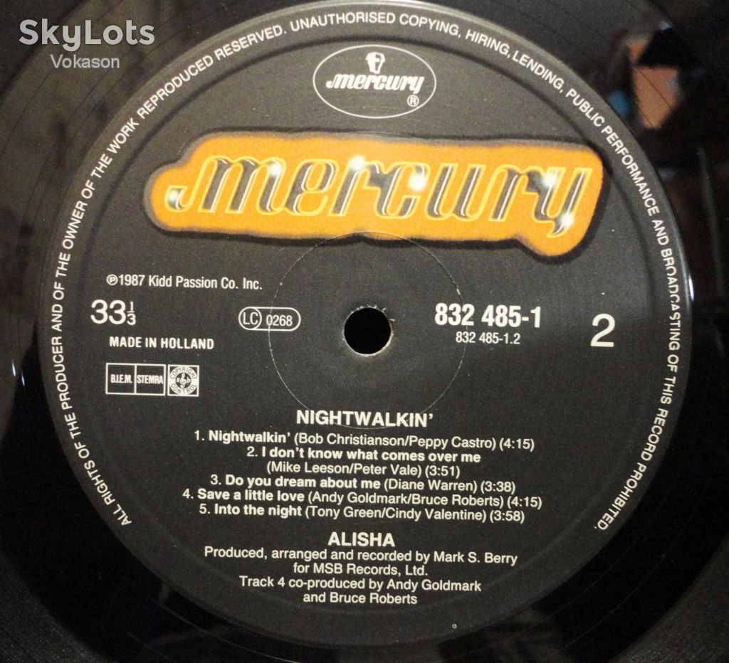 Alisha - Nightwalkin  EX+/NM/VG+ - фото фото фото 4