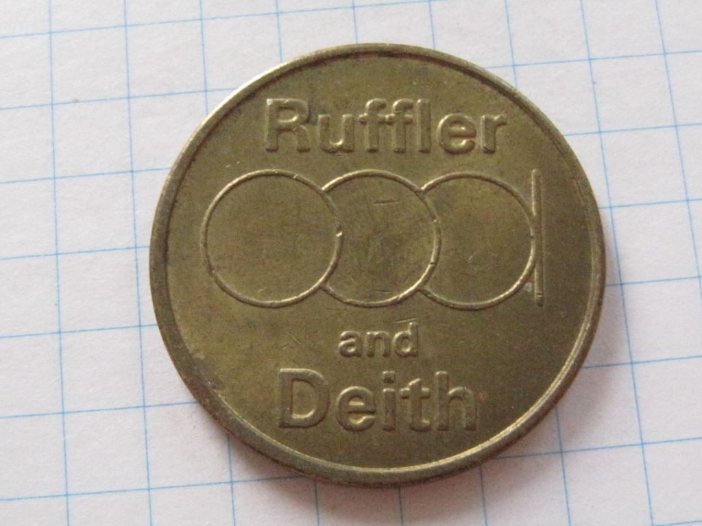 Жетон - 10 Pence - Ruffler and Deith #6П2207 - фото фото фото 0