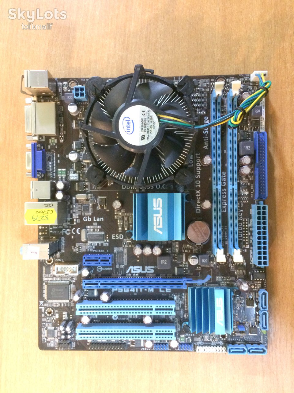 Материнская плата Asus P5G41T-M LE + E8400 + вентилятор - фото фото фото 1