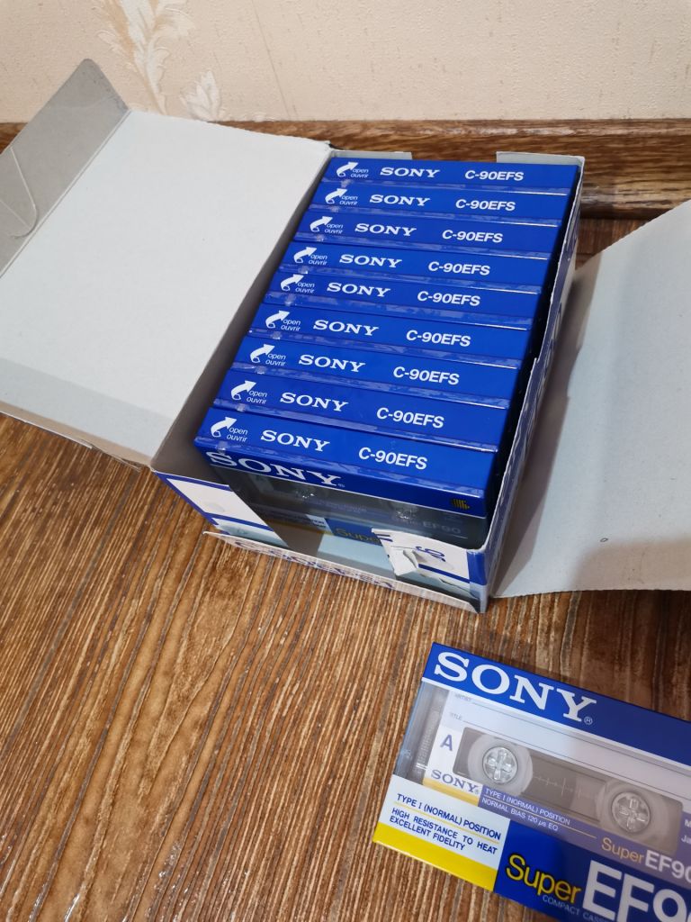 Аудио кассета Sony super EF90 - фото фото фото 4