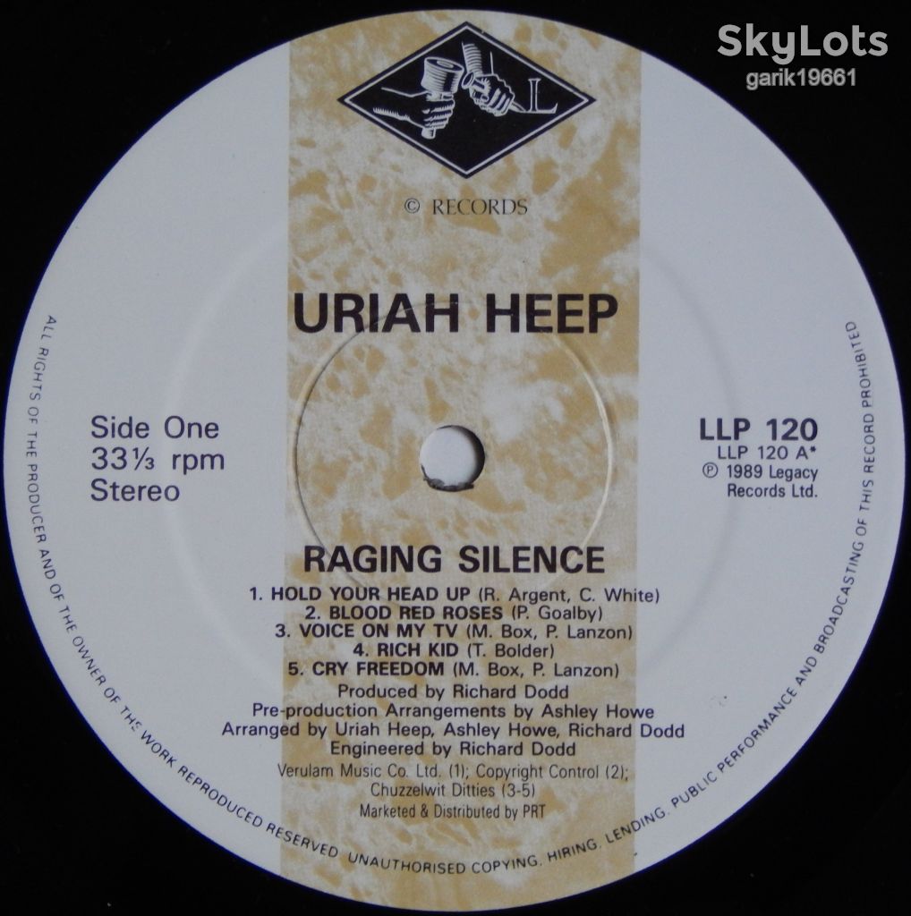 Uriah Heep – Raging Silence  (Legacy Records – LLP 120, UK) NM/NM- - фото фото фото 2