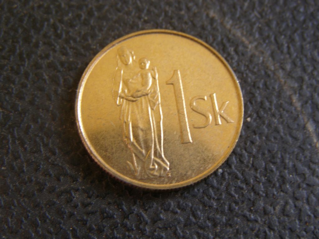 1 крона Словакия 1995 г - фото фото фото 0