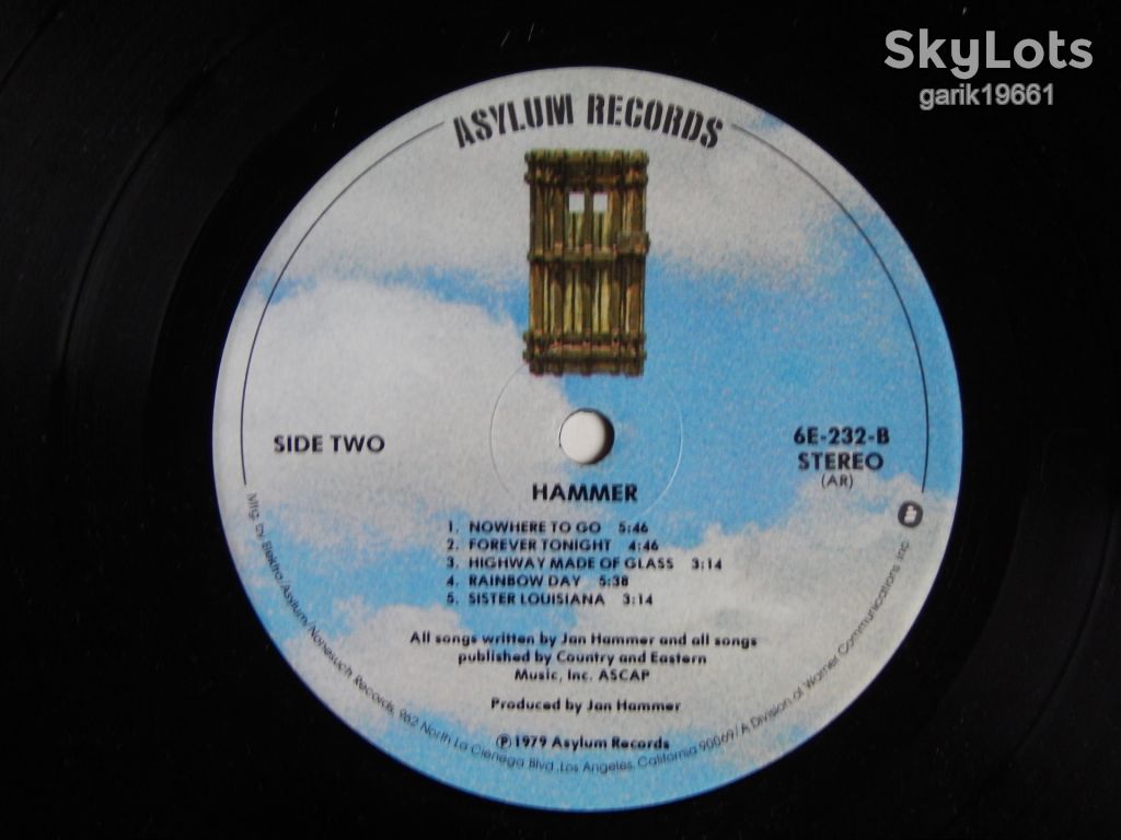 Hammer ‎– Hammer  (Asylum Records ‎– 6E-232, US) insert NM-/NM- - фото фото фото 4