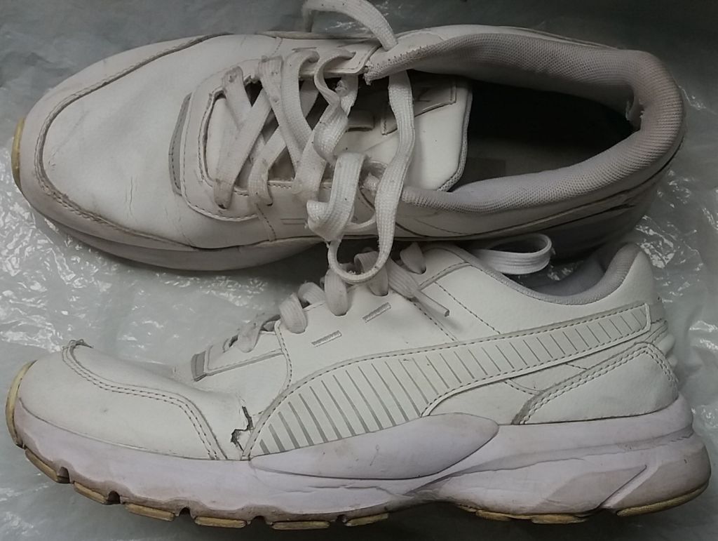 фирменные белые puma  кроссовки   кожа пума оригинал - фото фото фото 0