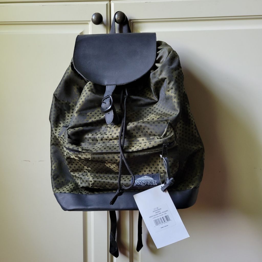 Новий оригінальний рюкзак JanSport Hiden Green Square Camo 24л. - фото фото фото 0
