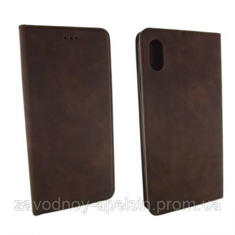 Чехол книжка iPhone XS Max Premium Case (коричневый) - фото фото фото 0