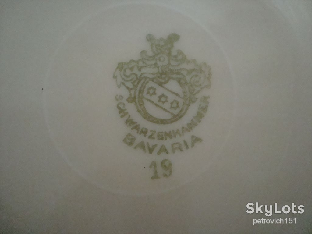 АНТИКВАРНОЕ БЛЮДЦЕ ФАРФОР БАВАРИЯ ГЕРМАНИЯ 1920 годов №Ш(9) - фото фото фото 9