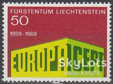 Лихтенштейн 1969 Европа CEPT Mi 507 MNH - фото фото фото 0