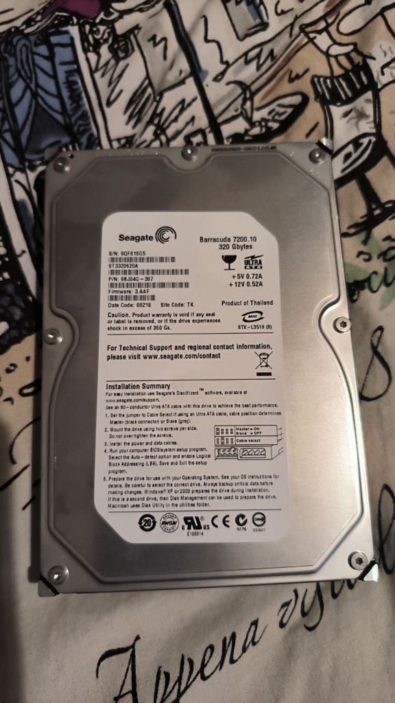 Жорсткий диск HDD Seagate ST3320620A 320GB IDE №5 - фото фото фото 1