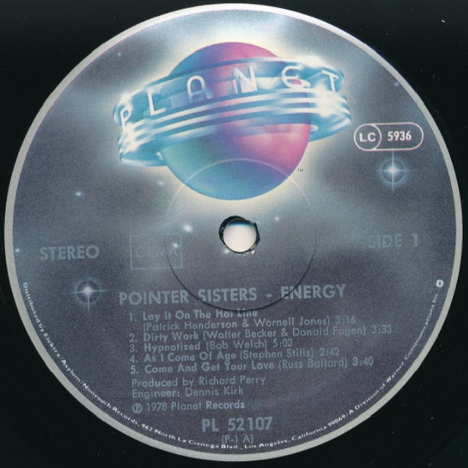 Pointer Sisters - Energy - 1978.  (LP). 12. Vinyl. Пластинка. Germany - фото фото фото 6