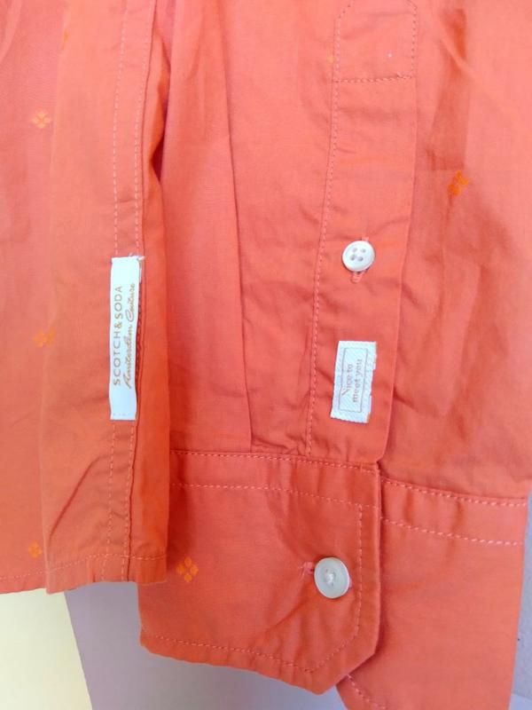 Рубашка оранжевая scotch &amp; soda 50-52р - фото фото фото 2