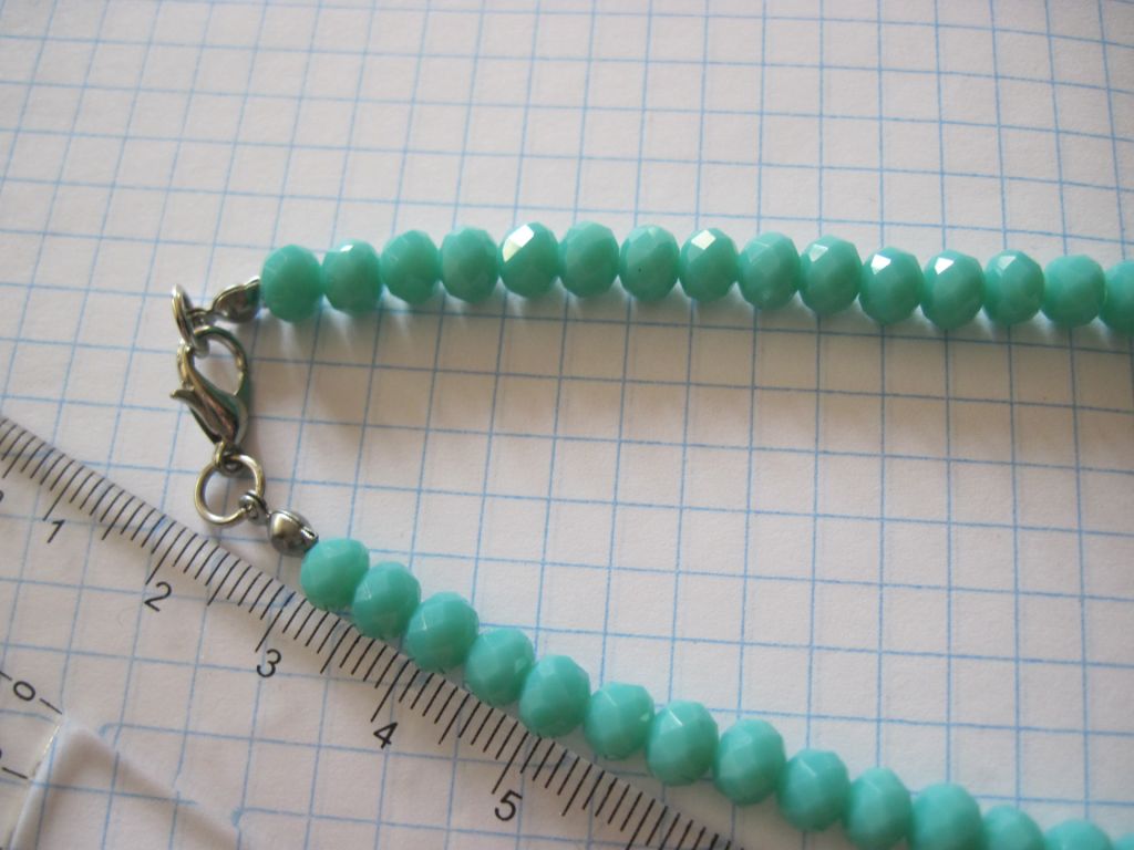 Бусы .Ожерелье. Зеленое  стекло. - фото фото фото 2