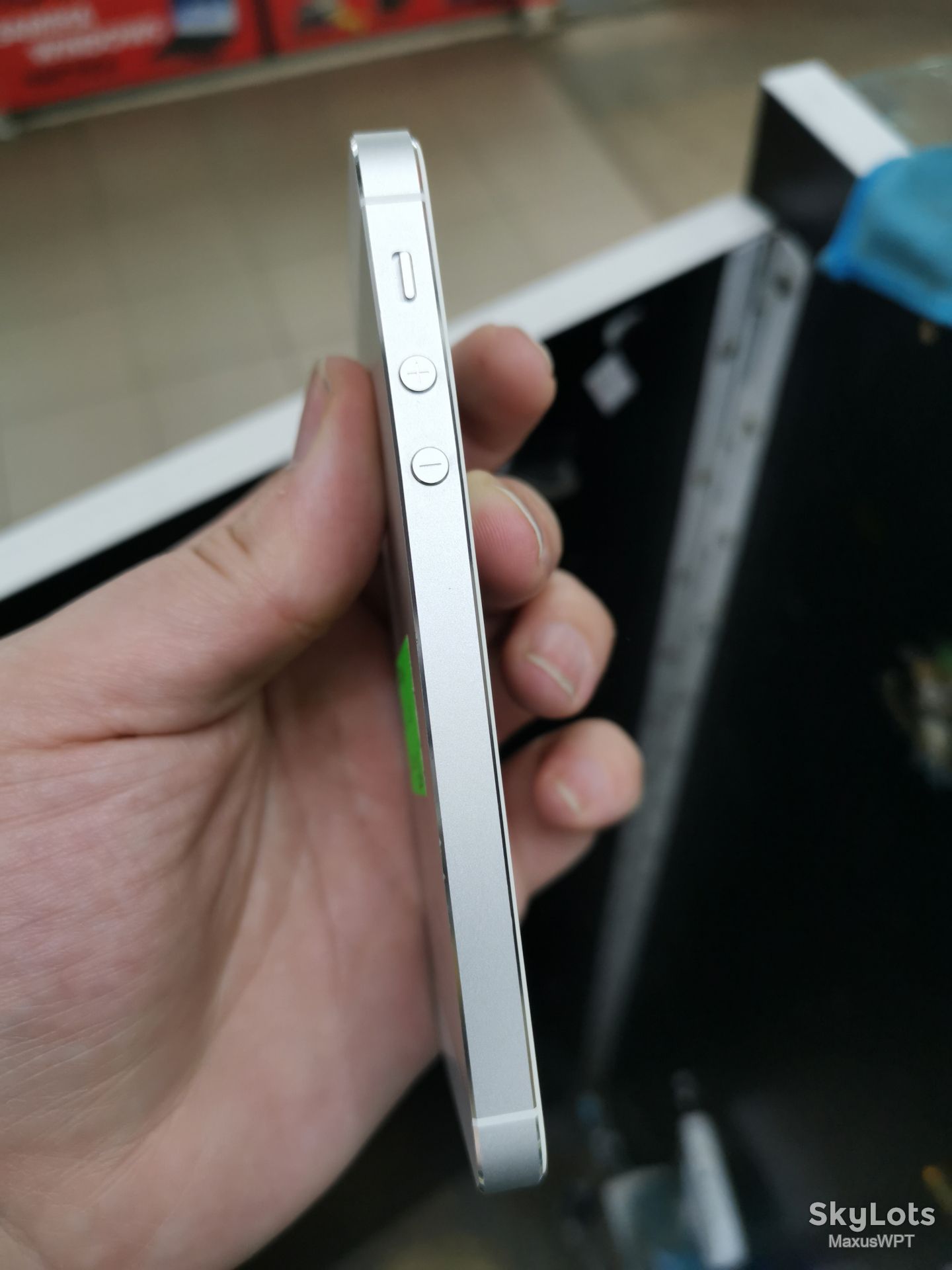 #1691 Sklad iphone 5s silver green stick - фото фото фото 4