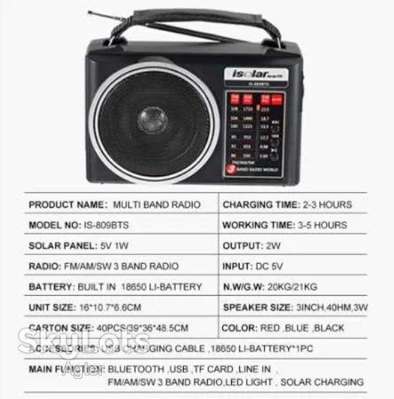 Фонарик Радио аварийный, батарейки Bluetooth на солнечной , AM FM SW - фото фото фото 4