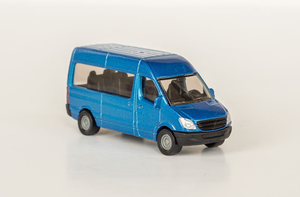1:55 Mercedes Benz Sprinter Tigers blue metallic, Siku 263 - фото фото фото 3