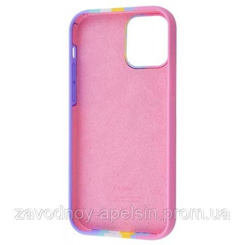 IPhone 12 pro max Чохол Веселка Silicone Case (rainbow) - фото фото фото 2