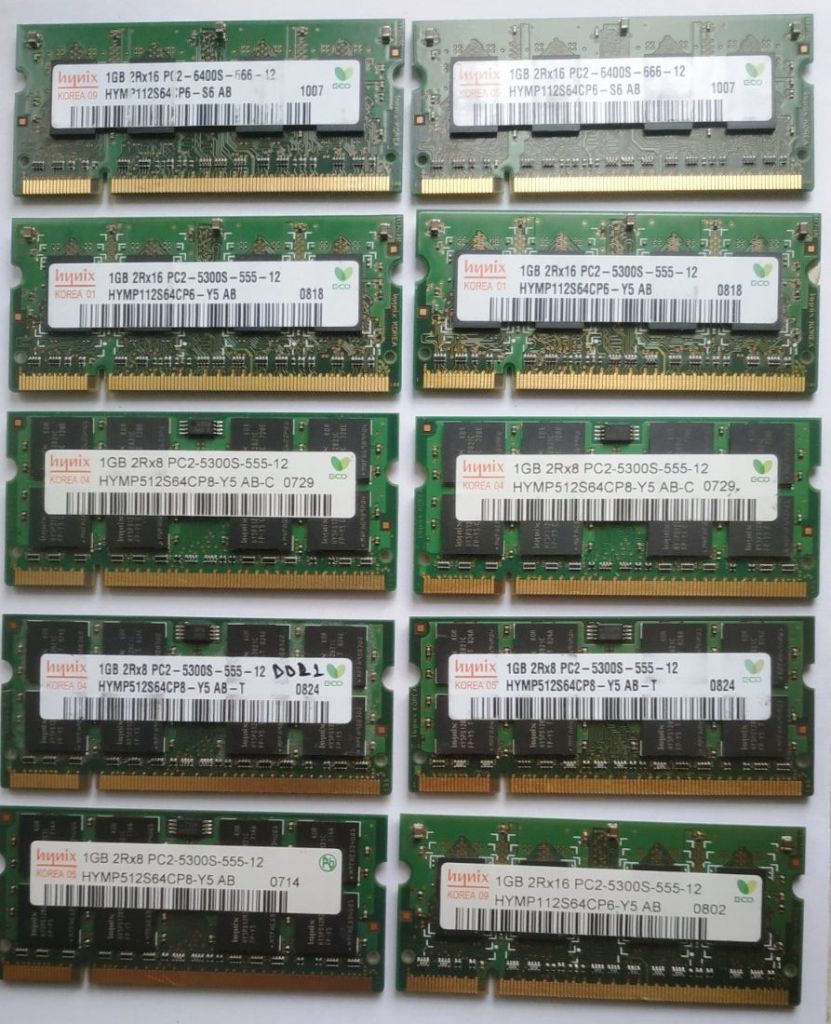 DDR2 PC5300 PC6400 1Gb Пам'ять для ноутбука РОБОЧА - фото фото фото 3